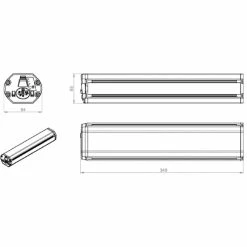 Batterie VAE 36V Compatible Bosch PowerTube Horizontale Doctibike 7 Batterie VAE 36V Compatible Bosch PowerTube Horizontale Doctibike -Promos Tiges de selle Magasin batterie compatible bosch powertube 461wh horizontale croquis
