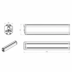 Doctibike Batterie VAE Sur Cadre Compatible Bosch PowerPack 36V -Promos Tiges de selle Magasin batterie vae sur cadre compatible bosch powerpack 36v full 4