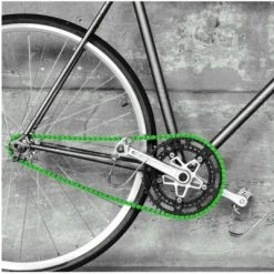 YBN Chain Chaîne Vélo BMX FIXIE Single Speed Verte -Promos Tiges de selle Magasin chaine velo bmx fixie single speed verte full 3