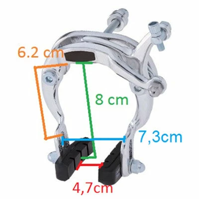 Point Étrier De Frein Tirage Latéral Vélo De Route 4 Point Étrier De Frein Tirage Latéral Vélo De Route – Image 2