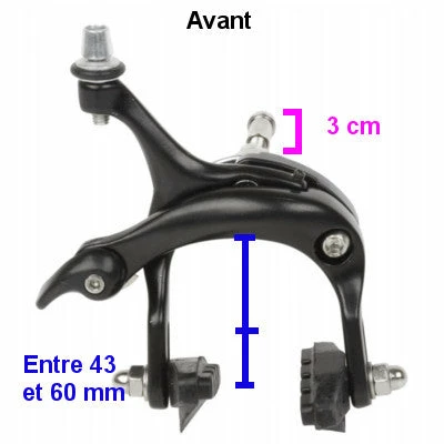 Brandless Etriers De Frein Vélo De Route Hauteur 43 à 60 Mm Caliper 4 Brandless Etriers De Frein Vélo De Route Hauteur 43 à 60 Mm Caliper – Image 2