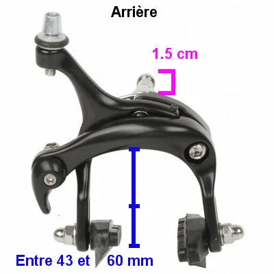 Brandless Etriers De Frein Vélo De Route Hauteur 43 à 60 Mm Caliper 5 Brandless Etriers De Frein Vélo De Route Hauteur 43 à 60 Mm Caliper – Image 3