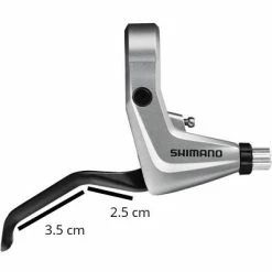 Levier De Frein V-Brake 2 Doigts BL-T4000 Argent Shimano -Promos Tiges de selle Magasin levier de frein v brake 2 doigts bl t4000 argent shimano full 3