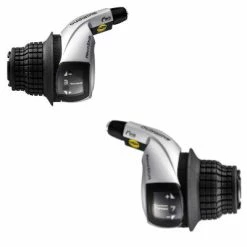 Paire De Poignées Tournantes Revoshift 3x7 Gris Tourney Shimano