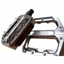 Pédales Larges Vélo BMX Et Fixie Argent 9/16 Wellgo -Promos Tiges de selle Magasin pedales larges velo bmx et fixie argent 9 16 wellgo full 4