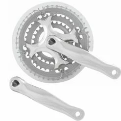 Messingschlager Pédalier De Vélo Triple Plateaux 24/34/42 Dents 5 à 8 Vitesses