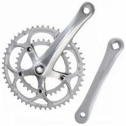 Mighty Pédalier Vélo Double Plateau 34 / 50 Dents 9 Vitesses