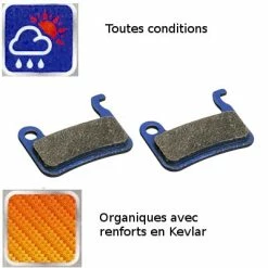 Brakco Plaquettes Organiques Kevlar Pour Frein à Disque De Vélo XTR -Promos Tiges de selle Magasin plaquettes organiques kevlar pour frein a disque de velo xtr full 3