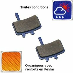 Brakco Plaquettes Organiques Pour Frein à Disque Vélo AVID Juicy -Promos Tiges de selle Magasin plaquettes organiques pour frein a disque velo avid juicy full 3