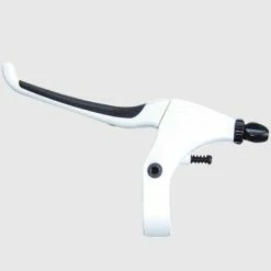 Point Poignée De Frein De Vélo Confort Blanche