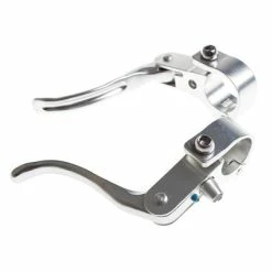 Poignées Frein Vélo Supplémentaires B Levers Crosstop BLB Argent