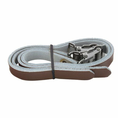 Point Sangles Cuir Marron Pour Cale Pieds De Vélo - La Paire 4 Point Sangles Cuir Marron Pour Cale Pieds De Vélo - La Paire – Image 2