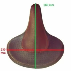 VELO Selle De Vélo Rétro Cruiser Grand Confort Marron -Promos Tiges de selle Magasin selle de velo retro cruiser grand confort marron full 5