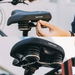 Selle Vélo Gel Lookin Evo Relaxed Selle Royal -Promos Tiges de selle Magasin selle gel selleroyal lookin evo relaxed suspensions