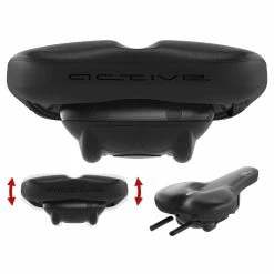 Selle Vélo Randonnée Confortable 602 Ergolux Active 2.0 SQlab -Promos Tiges de selle Magasin selle velo confortable 602 argolux sqlab