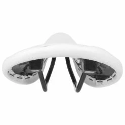 Endzone Selle Vélo Vintage Blanche Imitation Cuir Avec Rivets -Promos Tiges de selle Magasin selle velo vintage blanche imitation cuir avec rivets full 4