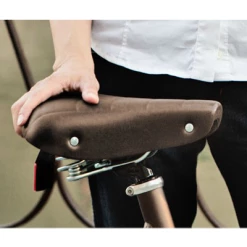 Selle Vélo Vintage Marron Avec Gel Ondina - Selle Royal -Promos Tiges de selle Magasin selle velo vintage marron avec gel ondina selle royal full 6