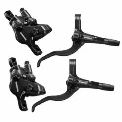Set Complet Frein à Disque Hydraulique VTT Shimano Noir -Promos Tiges de selle Magasin set complet frein a disque hydraulique vtt shimano noir full 3