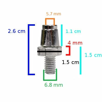 Brandless Vis De Réglage Levier De Frein M7 Pour Vélo 5 Brandless Vis De Réglage Levier De Frein M7 Pour Vélo – Image 3